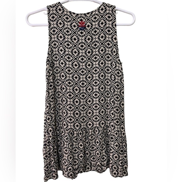 Anthropologie THMI Embroidered Boho Dress Tassel Tie Neck 2 Tiered Flouncy Skirt - Picture 4 of 15